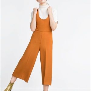 Orange ZARA jumpsuit
